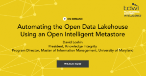 TDWI Webinar Automating the Open Data Lakehouse