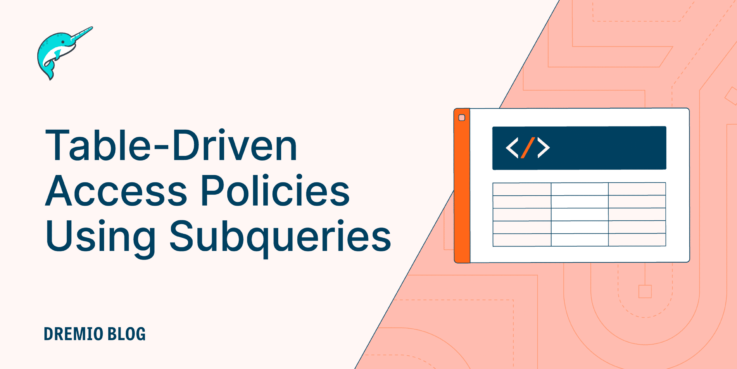 DremioBlog Table Driven Access