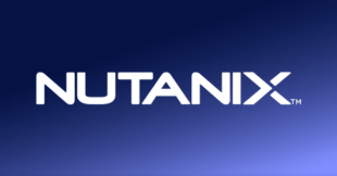 nutanix logo over purple gradient